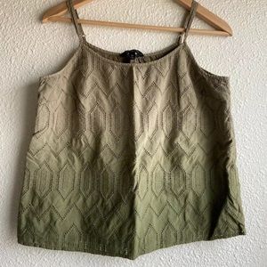 Ombré Banana Republic Green Tank